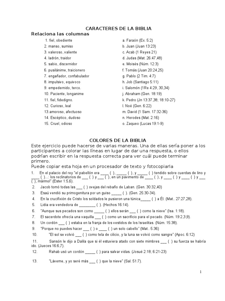 Ejercicios Biblicos Adventistas - Juegos Biblicos Y Actividades Adventista La Voz Que Clama En El Desierto