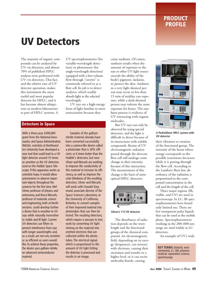 Prod Profile | PDF | Ultraviolet | Electromagnetic Radiation