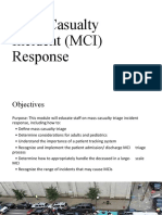 Mass Casualty Incident (MCI) Response