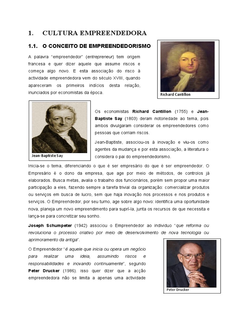 Conceitos de Empreendedorismo e Intraempreendedorismo | PDF ...