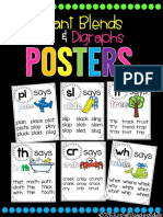 Consonant Blends and Digraphs Posters