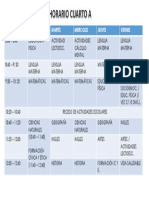 Horario escolar semanal primaria