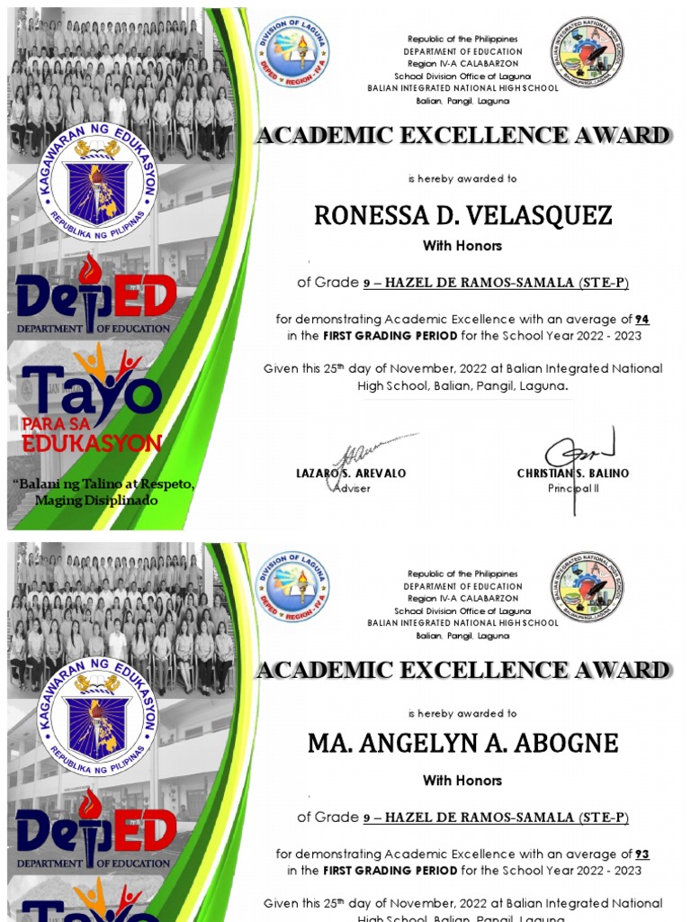 Moving Up 2021 Certificate PDF Philippines Government Related