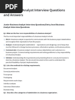 50 Business Analyst Interview Questions and Answers