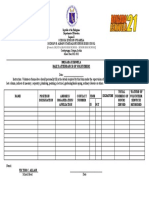 BE Form 4 DAILY ATTENDANCE OF VOLUNTEERS