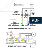 Diagram Lampu Mobil 2 Relay