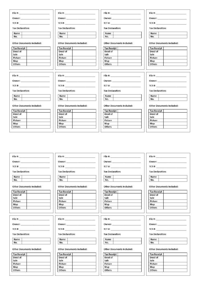 Property Label | PDF