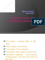 Introduction To Beginning Reading