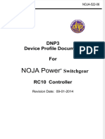NOJA 522 06 RC10 DNP3 Device Profile