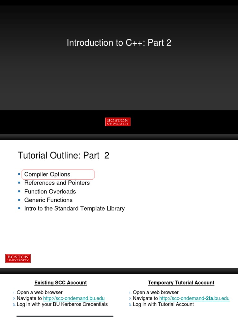 C++ Tutorial: Compiler Options & Templates | PDF | C++ | Programming