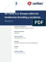 S4 Tarea 4.1 Ensayo Sobre Las Tendencias Branding y Producto PDF