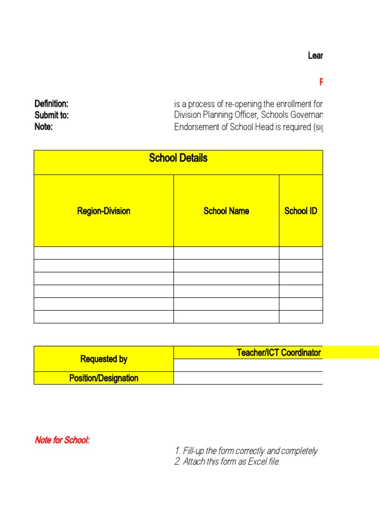 RF07 Reopening of Enrollment and EOSY Finalization | PDF | Computing ...