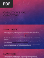 Capacitance and Capacitors