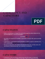 Capacitance and Capacitors