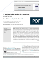 A novel method to produce dry geopolymer cement powder