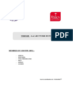 Theme: La Lecture Suivie: Membres Du Groupe (Mf1)