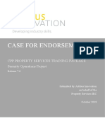 Case For Endorsement Security Operations 2018