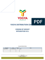 WMS Project - Checking by Weight Integration