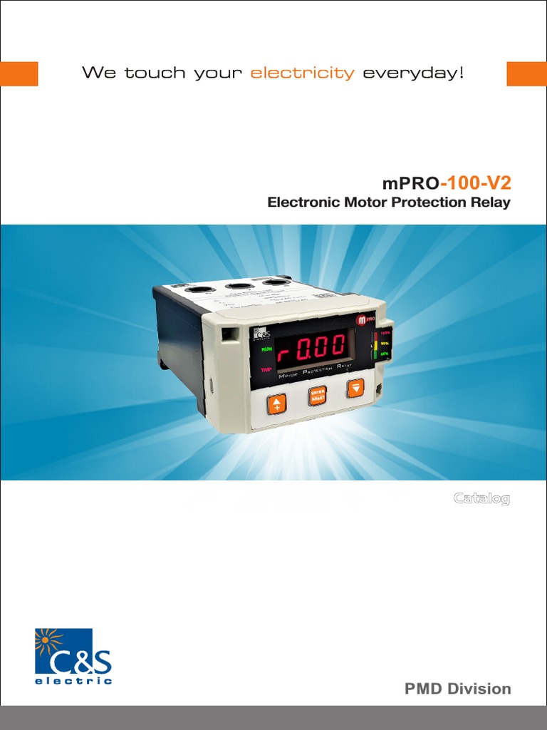 mPRO-100 Motor Protection Relay Guide | PDF | Relay | Electric Motor