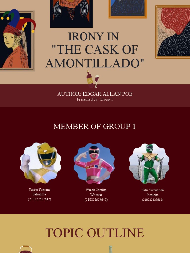 Group 1 Irony in The Cask of Amontillado PDF