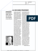 Privatizzazioni, una riflessione di Franco D'Alfonso.