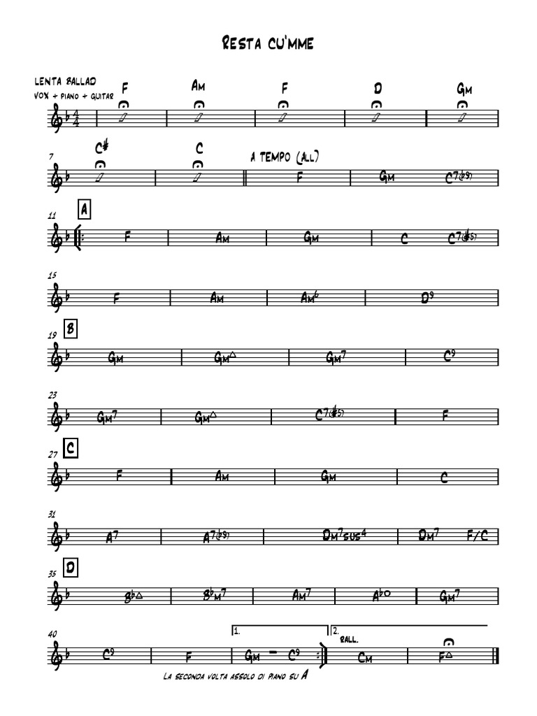 Resta Cu'mme | PDF
