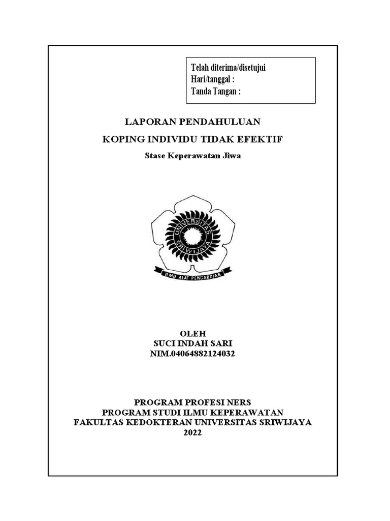 Ketidakefektifan Koping Individu | PDF | Pengembangan Diri