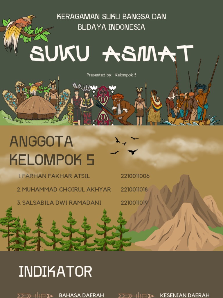 Budaya dan Bahasa Suku Asmat | PDF | Ilmu Sosial | Seni