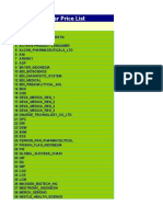 Price List Principal - 19 Mar 21