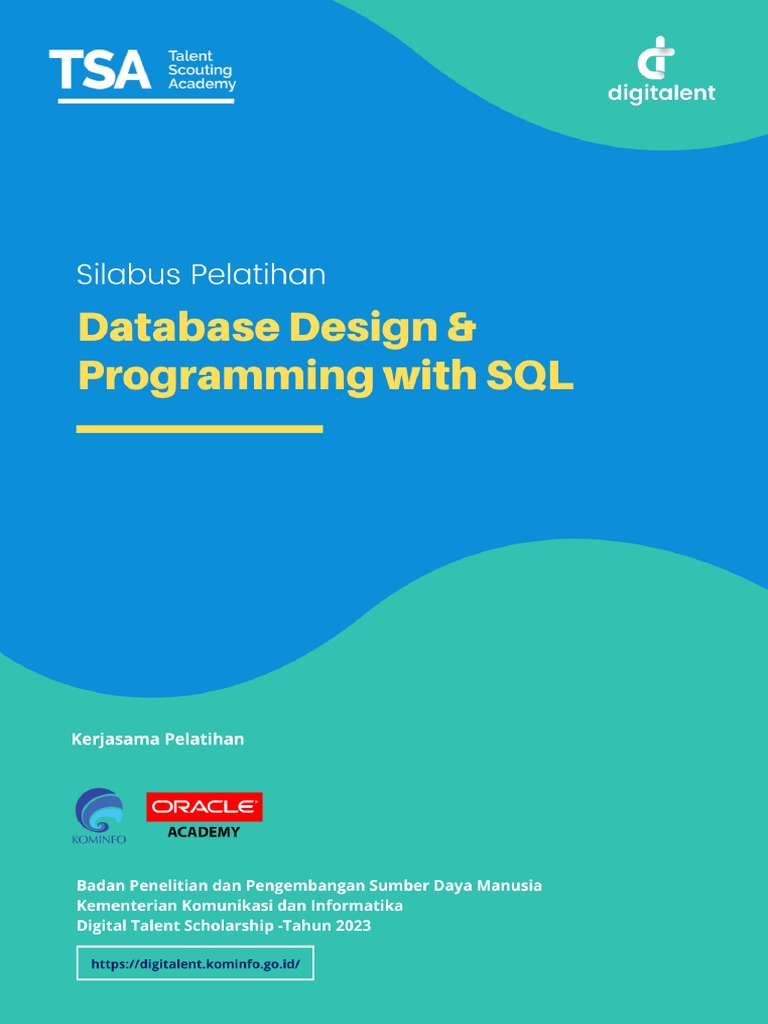 Silabus database design programming with sql pdf