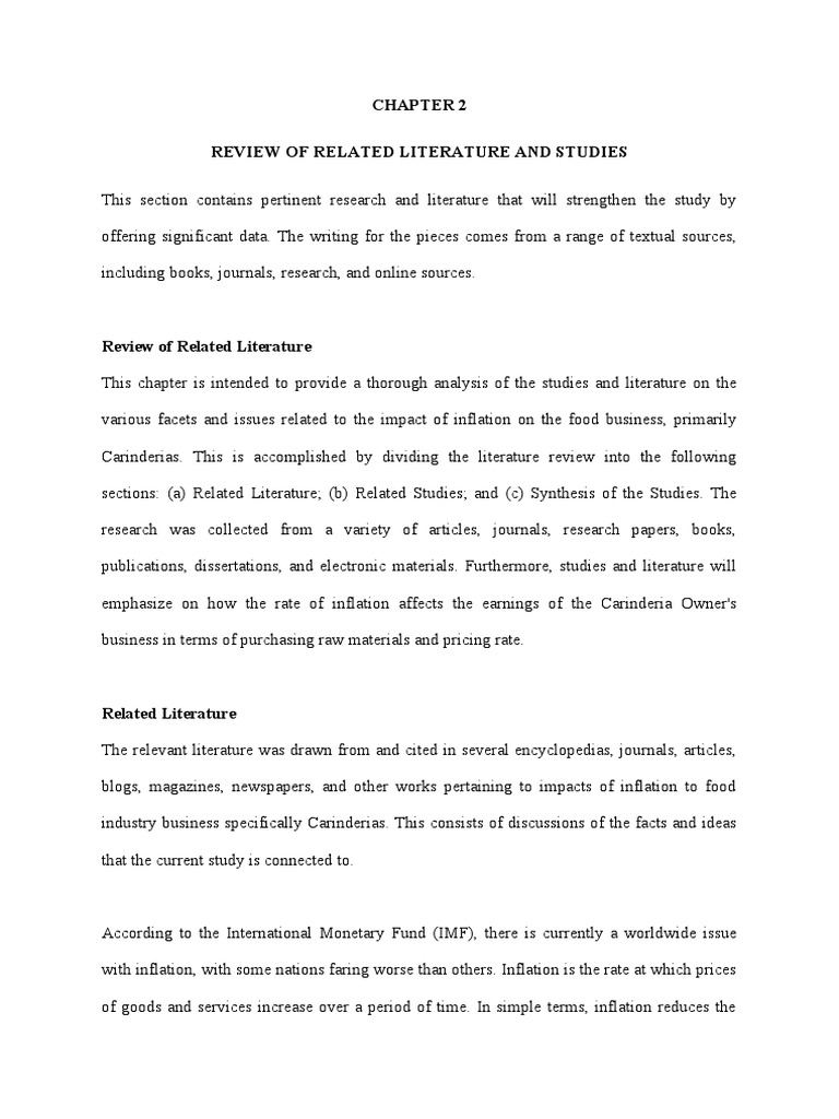 Chapter 2 Research Rrs Update | PDF | Cost Of Living | Inflation