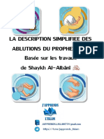 La Description Simplifiee Des Ablutions Du Prophete Basée Sur Les Travaux de Shaykh Al-Albânî
