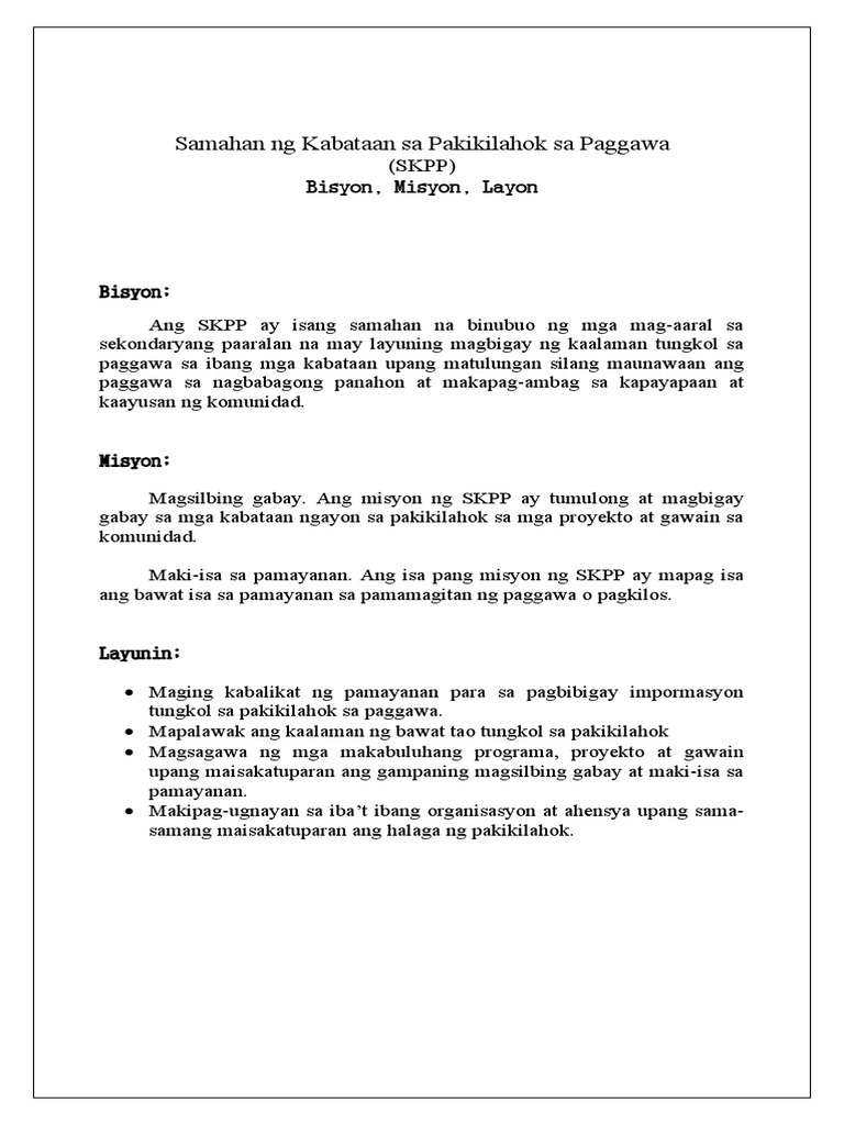 Grade 9 - Esp (SKPP) | PDF