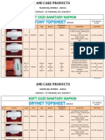 AMI CARE PRODUCTS Soft Cozi Sanitary Napkin Price List February 2022