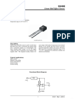 SS49E Hall Effect Sensor Datasheet | PDF | Sensor | Linearity