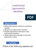 Fundamental Trigonometric Identities