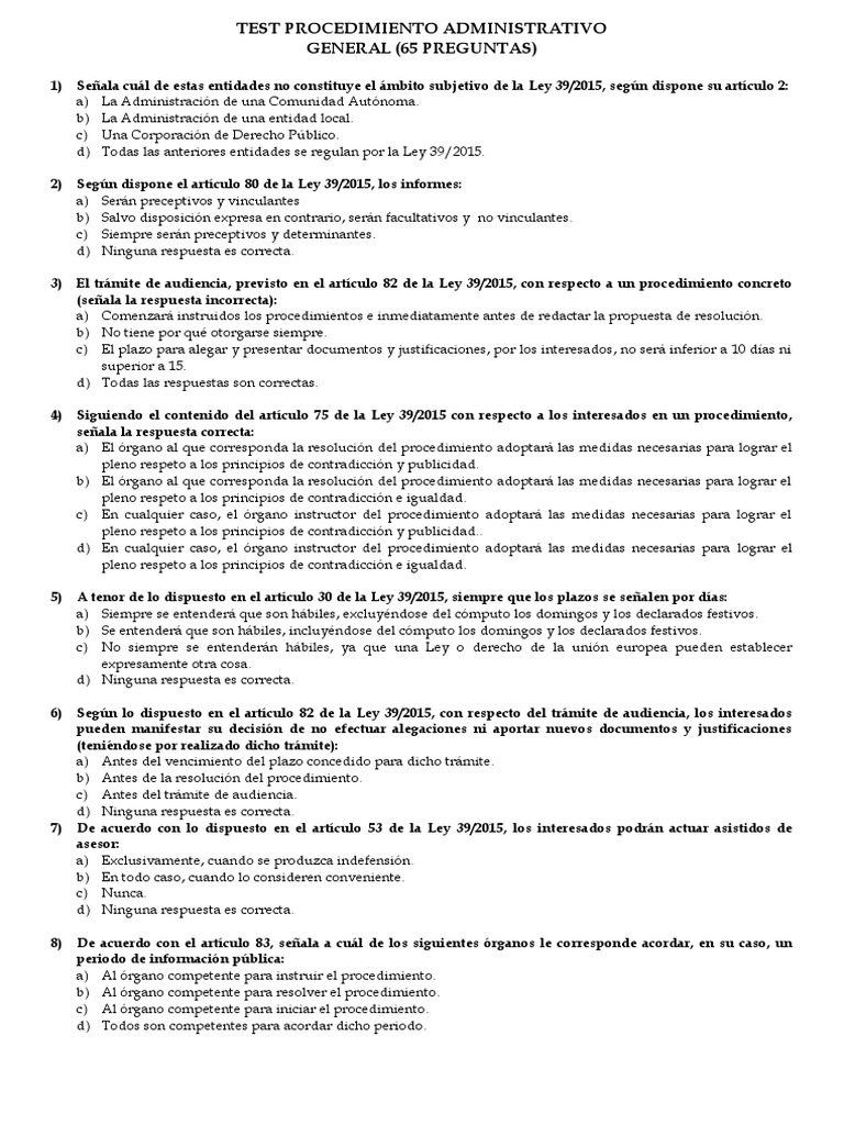 Procedimiento Administrativo General Aspectos Fundamentales De La Ley