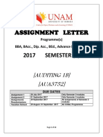 AUA3752 2017 Distance Assignments Auditing 1B AUA3752