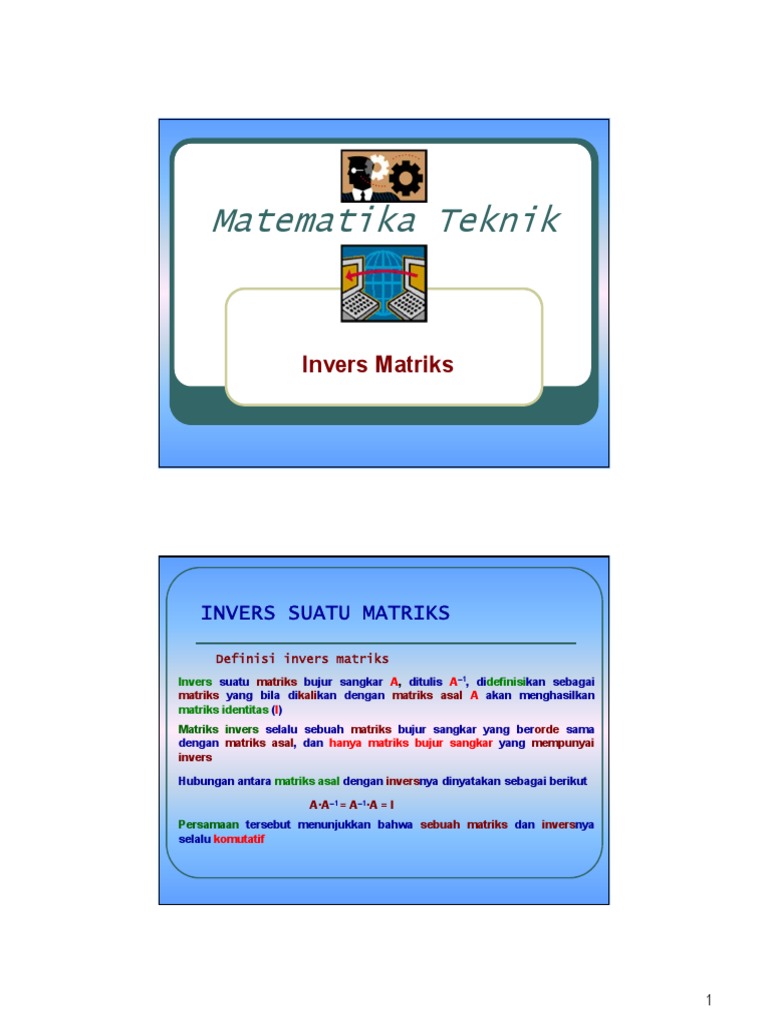 Sifat-Sifat Matriks Invers | PDF