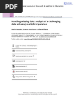 Handling Missing Data Analysis of A Challenging Data Set Using Multiple Imputation