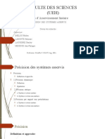 Precision Des Systemes Asservis