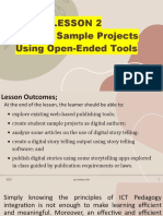 Lesson 2 Student Sample Projects Using Open-Ended Tools