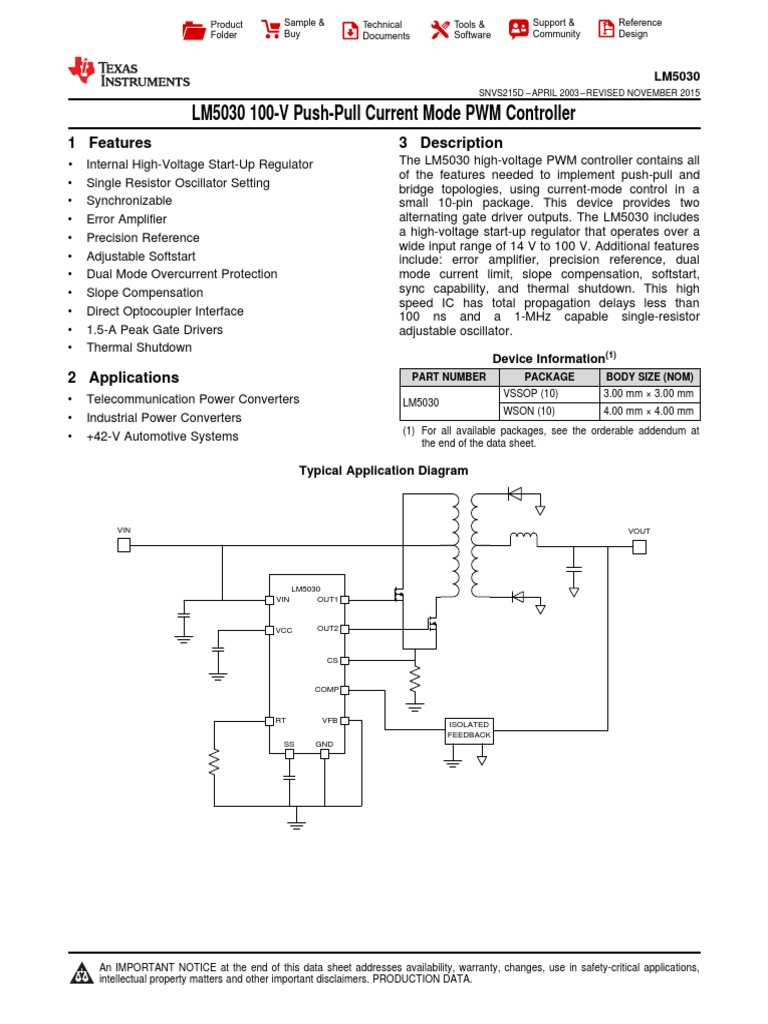 LM 5030 | PDF