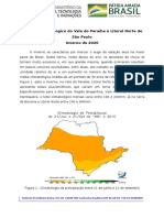 Boletim climático Vale Paraíba 2020