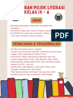 Peraturan Pojok Literasi 9a