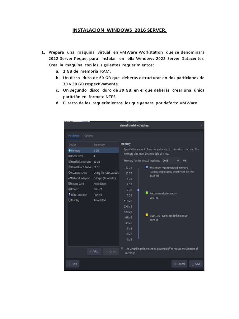 Instalacion Windows 2019 Server | PDF | Familias de sistemas operativos ...