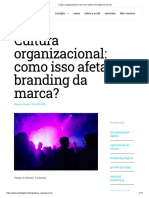 Cultura Organizacional - Como Isso Afeta o Branding Da Marca