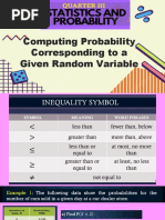 W2 - Computing Probability Corresponding To A Given Random Variable