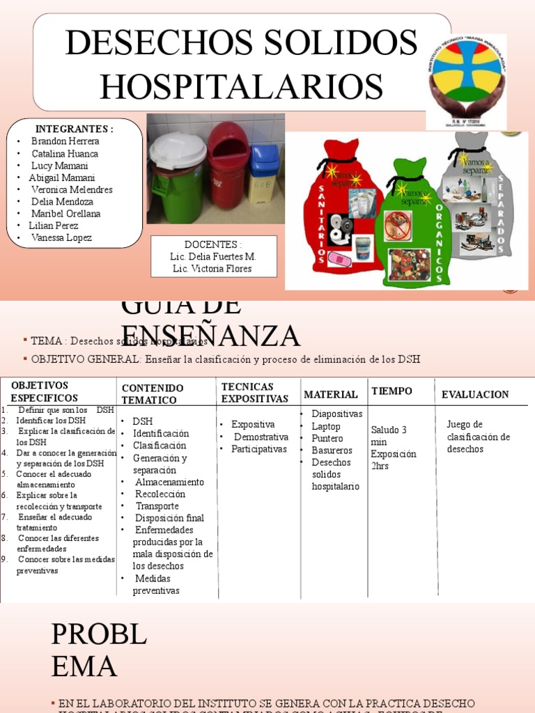 Desechos Infecciosos Pdf Residuos Residuos Sólidos Urbanos