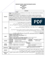 Mid Year Syllabus Class 7, 2022-23